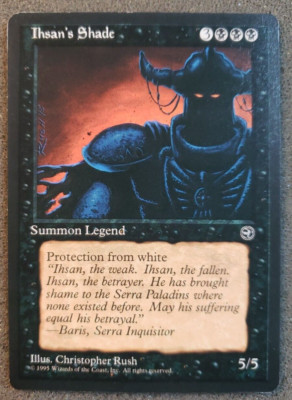 MTG Ihsan's Shade Summon Legend Black Card Homelands 1995 NM......... (DS3D1PK) 