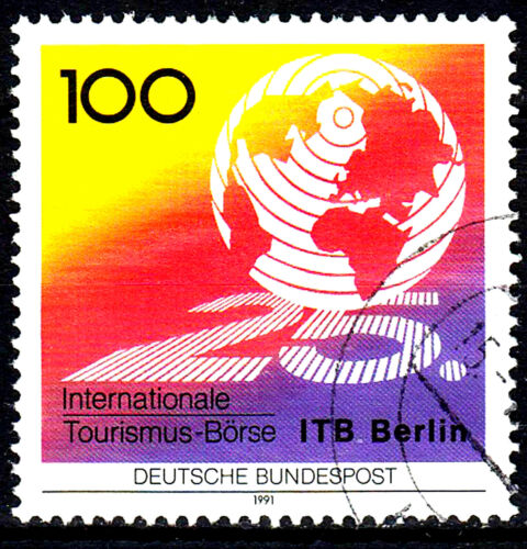 1495 alrededor de sello con sello BRD federal ITB Berlín turismo bolsa PROMOClÓN de 1991 5 - Imagen 1 de 1