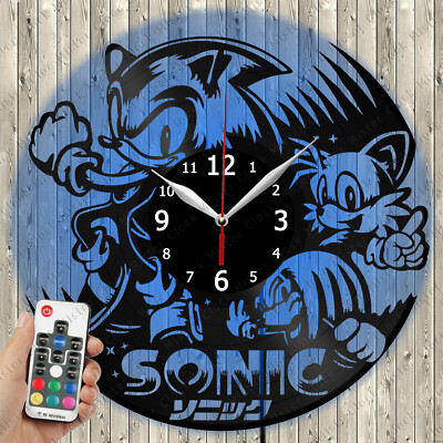 LED Clock Sonik LED Light Vinyl Record Wall Clock LED Wall Clock 4066