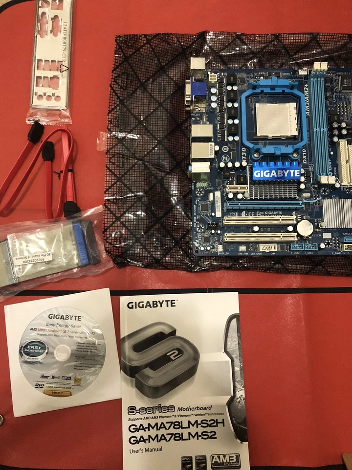 * NEW Gigabyte MA78LM-S2 Motherboard Micro-ATX Socket AM2/AM2+/AM3 AMD 760G DDR2 - Image 4 of 4