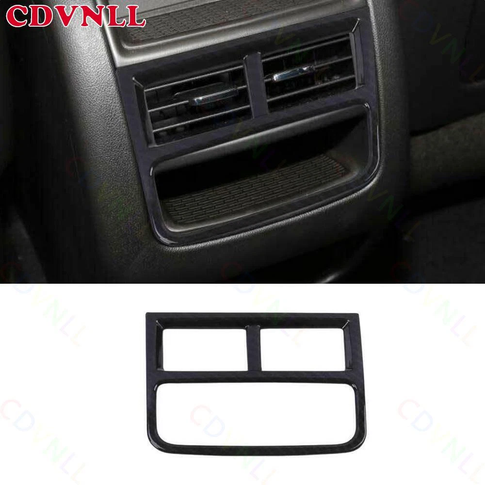 For Cadillac XT5 2017-2022 ABS Carbon Fiber Rear Seat Air Outlet Vent Frame Trim