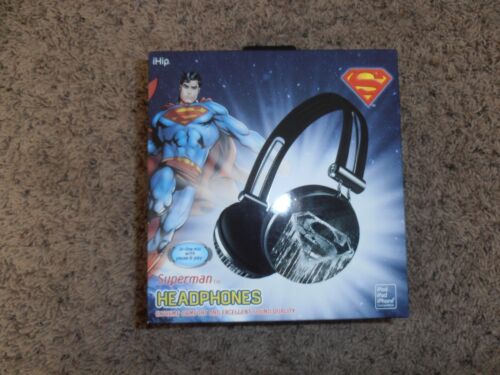 SUPERMAN HEADPHONES IHIP zeikos BRAND NEW dc comics - Picture 1 of 6