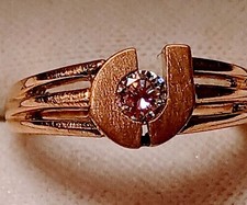 2Ct Round Lab Created Diamond Women's Wedding Ring 14K Rose Gold Plated Silver