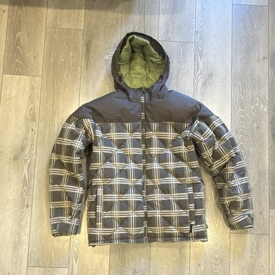 Rare Vintage Y2K Quiksilver Plaid Snowboard Ski Jacket M 10K Waterproof Utility