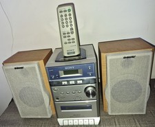 [RETRO SONY MICRO HI-FI] CMT-EP313 CD RADIO STEREO SYSTEM + SPEAKERS & REMOTE