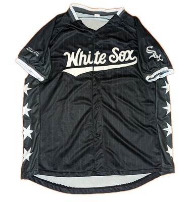 Chicago White Sox Jersey Mens XL Black Chicago Skyline Comcast Sports SGA MLB