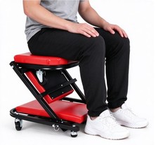 40 2 In 1 Foldable Z Creeper Seat Rolling Chair Mechanics Repair Garages Tool