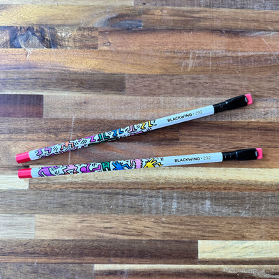 2 Pencils - Blackwing Volume 292 Pencils   Keith Haring   August 2025 - NO BOX