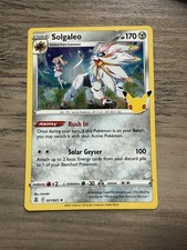 Solgaleo 021/025 Celebrations Pokemon 25th Anniversary Holo Rare TCG
