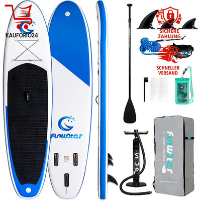 SUP Board Aufblasbar Anti-Rutsch Eva-Deck Paddel Pumpe Zubehör Einsteiger