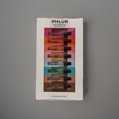 New PHLUR Discovery Set Eau de Parfum Sample Spray 7 x 0.06 fl oz All Natural