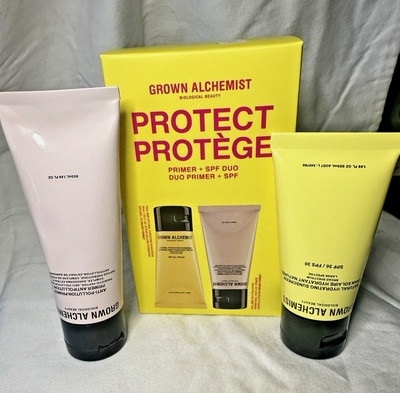 GROWN ALCHEMIST Anti-Pollution Primer  1.69oz & Hydrating Sunscreen 1.69fl~ SET