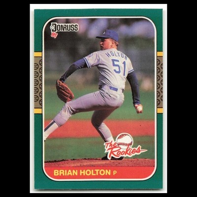 Brian Holton Rookie #54 1987 Donruss The Rookies Los Angeles Dodgers Baseball NM