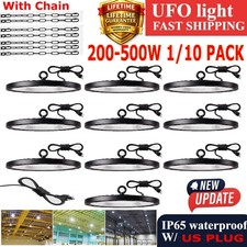 10Pack UFO Led High Bay Light 500W Commercial Industrial Factory Warehouse Light