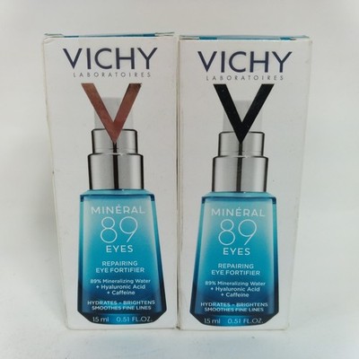 2x Vichy Mineral 89 Eyes Repairing Eye Fortifier 15ml exp 05/2027