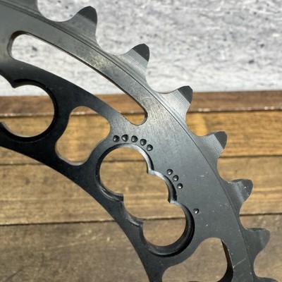 【2月8日午後6時時迄価格】美品 Rotor Qarbon 53-38t Rotor Q-Rings 38T Chainring 110 BCD 5-Arm Black Aluminum Road MTB