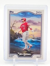 ALBERT PUJOLS 2025 TOPPS X BOB ROSS JOY OF BASEBALL #65 ANGELS A Q3735