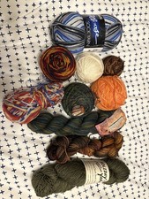 LOT of 10 Merino Wool Sock Yarn Various Brands Colors