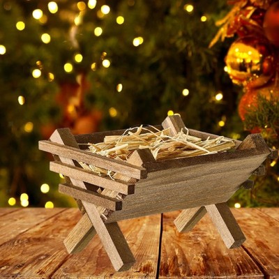 Jesuskind Krippe Ornament kreative Deko für Bücherregal Arbeitszimmer Bauernhaus