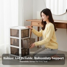 Caisson Mobile à Tiroirs Grande Capacité Colonne de Rangement Mobile Polyvalent