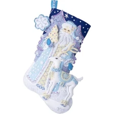 Bucilla Felt Applique Christmas Stocking Kit WINTER WONDERLAND 18 in
