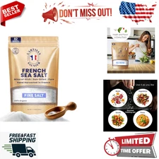 French Celtic Salt Organic Coarse - Grey Coarse Sea Salt, (7 oz)