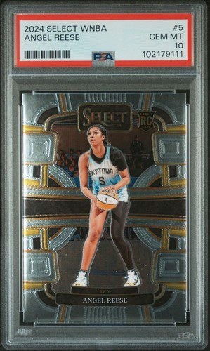 2024 Panini Select WNBA #5 Angel Reese RC Rookie Sky PSA 10 GEM MINT 
