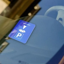 Blue Digital Parking Timer Disc   Easy-to-Use Portable Clock for Car Arrival