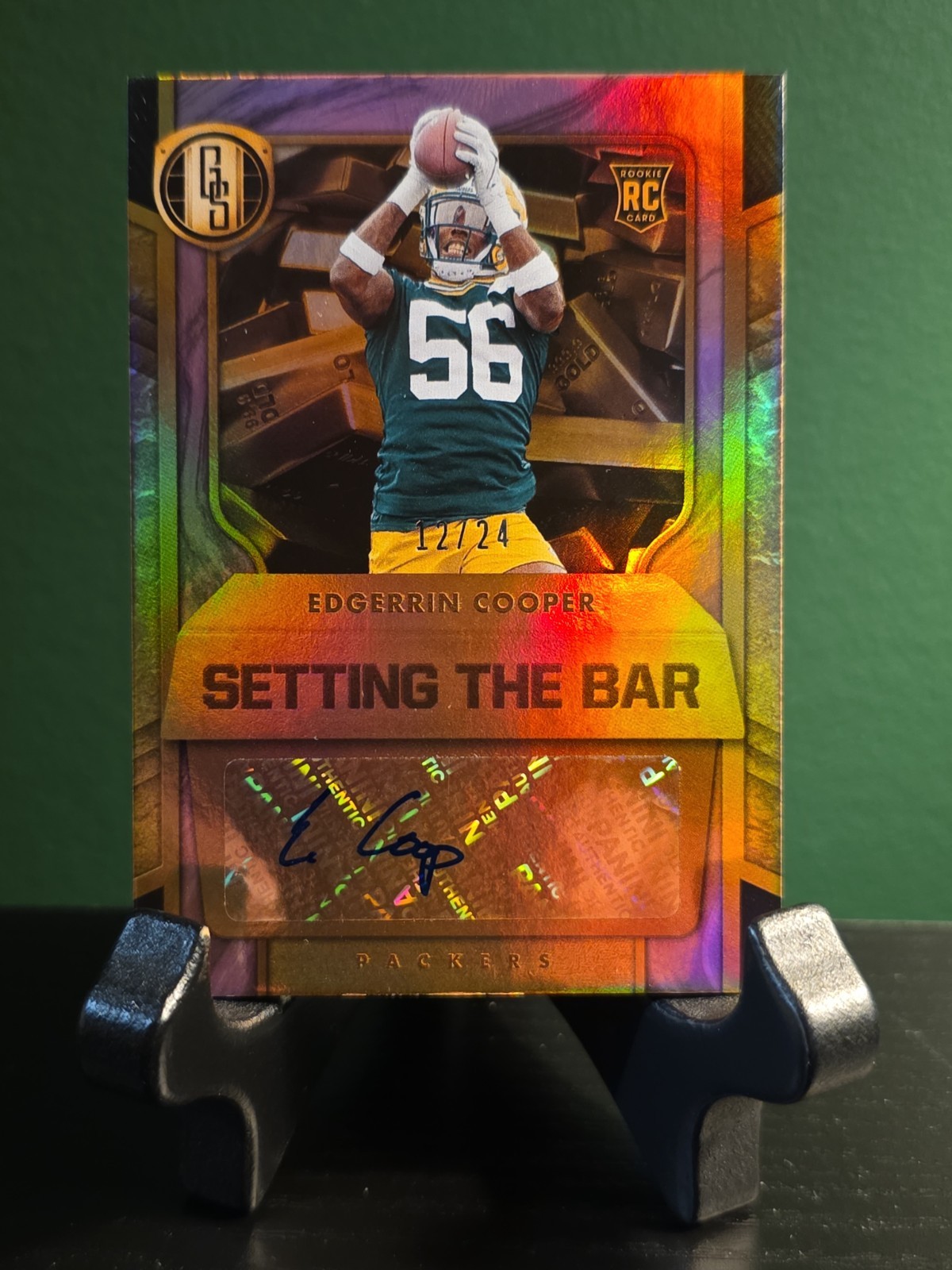 2024 Panini Gold Standard Edgerrin Cooper Setting the Bar Rose Gold /24