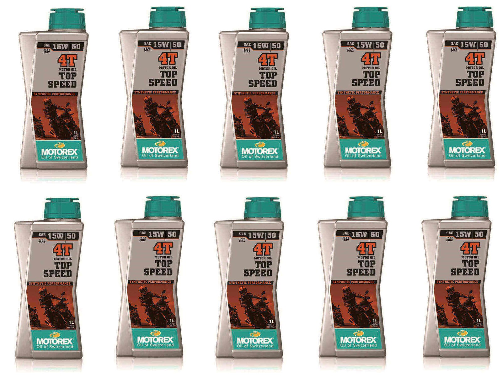 Huile Motorex 4 Temps 15W50 liquide de synthese pour entretien moto 10L