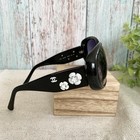 Chanel Women's 5113 501 / 87 Camellia Sunglasses Black Coco Mark 56□16 130