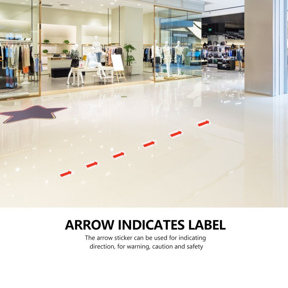 10 Pcs Warning Label Sticker Signs Arrow Indicator Caution Decal | eBay ...