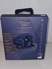 Akai A61047BL DYNMX Bluetooth Wireless Earbuds with Voice Assist, Blue