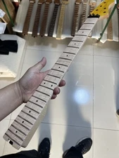 Yellow S S22 frets Floyd rose nut maple electric guitar neck for music man body