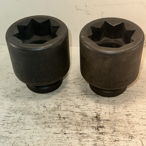 2-WILLIAMS USA 17-856 1 3/4” 1 In Drive Internal Star Impact Socket 8 Point