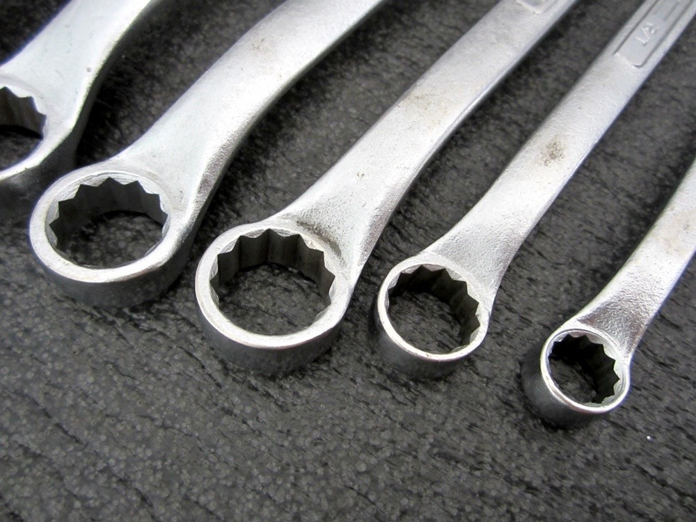 Vintage Craftsman 8pc SAE Box End Offset Wrench Set 3/8" to 1-1/4" USA