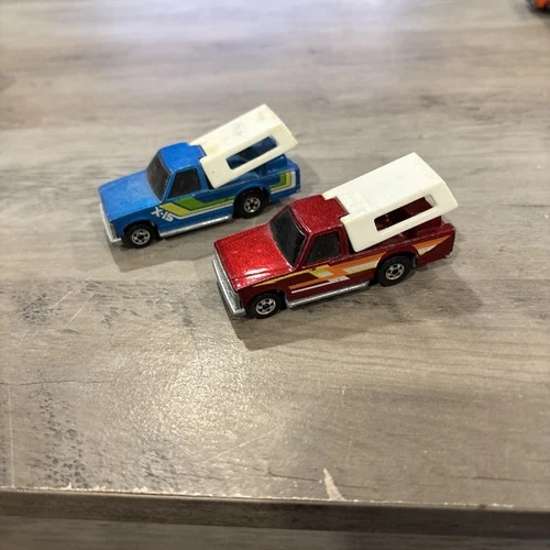 Vintage 1984 Mattel Hot Wheels Crack Ups Bumper Thumper Pickup Trucks orig. Caps