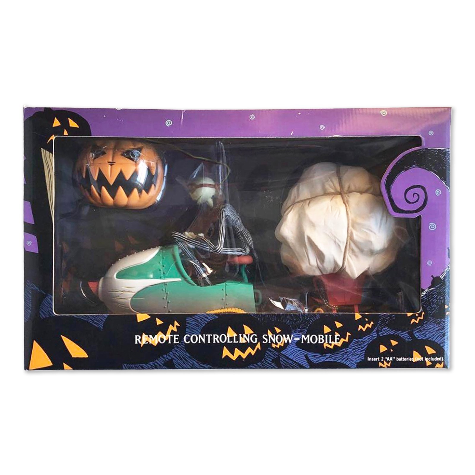 PESADILLA ANTES DE NAVIDAD CONTROL REMOTO JACK & SNOW-MOBILE Figura Como Nuevo