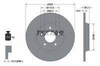 2 X Bremsscheibe Textar 92160103 FüR Audi A4 A4 Avant