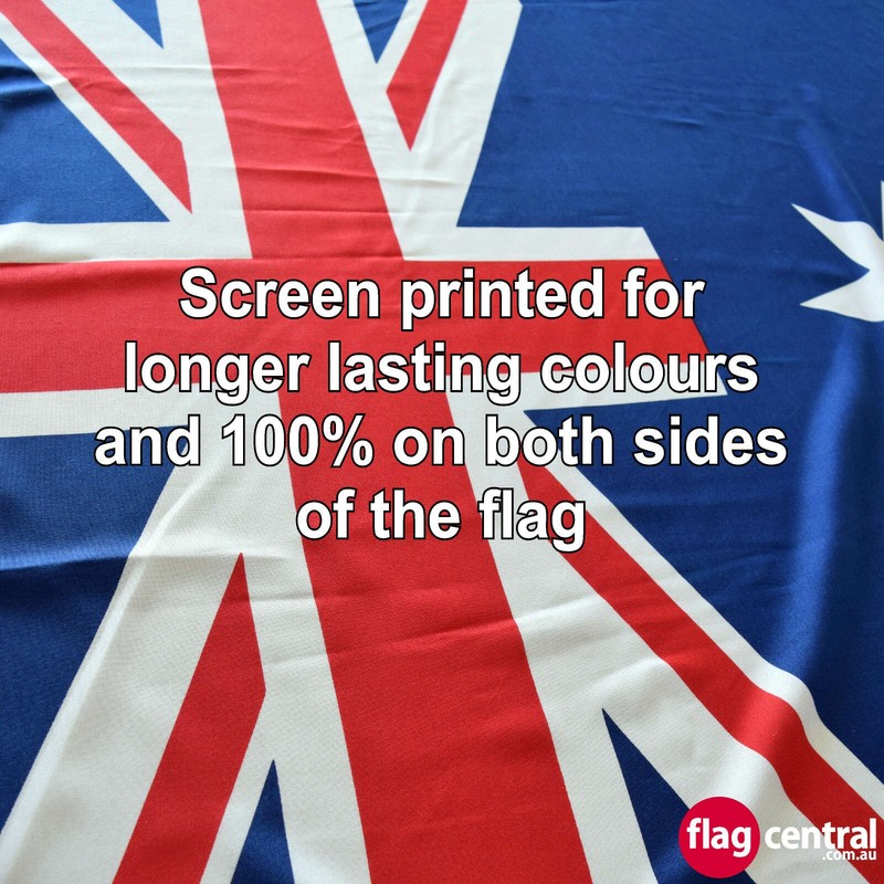 A - Australian Flag - Extra Heavy-Duty Woven - Red, White and Blue 1.8m x 0.9m - 4