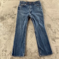Vintage Levi's 517 Orange Tab Bootcut Jeans Mens 36x32 Medium Wash USA Made 90s