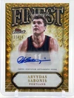 2024 Topps Finest Basketball Gold Geometric Refractor Arvydas Sabonis #FA-ASB