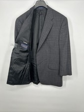 Polo University Club by Ralph Lauren 46R Gray Wool Blazer Sport Coat Suit Jacket