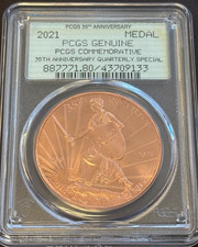 2021 Medal PCGS Commemorative 35th Anniversary Copper, RD