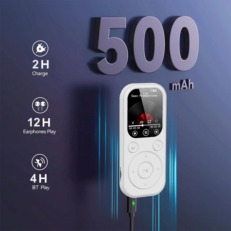 Portable Bluetooth MP3 Player HIFI Music Speakers MP4 Media FM Radio Recorder - Image 4 of 4