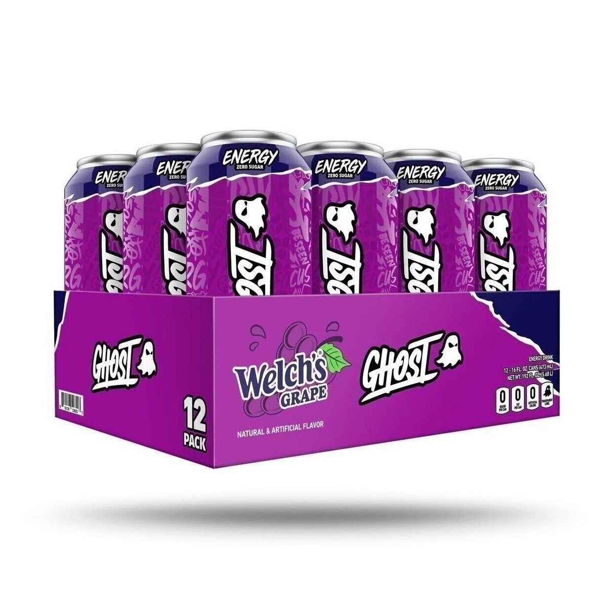 GHOST® Energy Welch's Grape 16 oz (Pack of 12) | eBay