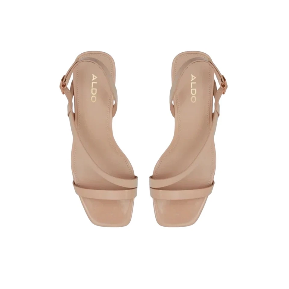 ¡Nuevo! Sandalias de charol Aldo Shenna con tiras y tacón - talla 9 (precio de venta sugerido por el fabricante 98 USD) Foto 3 de 4