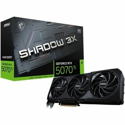 MSI RTX 5070 TI 16G SHADOW 3X OC 16GB GDDR7 Graphic Card G507T16S3C