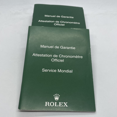 Rolex Authentic Manuel De Garantie Service Mondial Booklet - Ref 563.81 - Clean