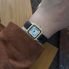 Cartier 1980-90s Santos Dumont Extra Plate Yellow Gold 96053 Manual Wind 2